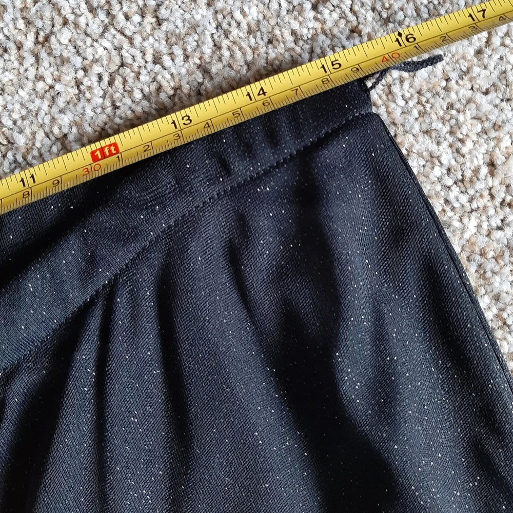 ONYX NITE - Black Flowy Sparkly Palazzo - Size: L - Picture 11 of 16